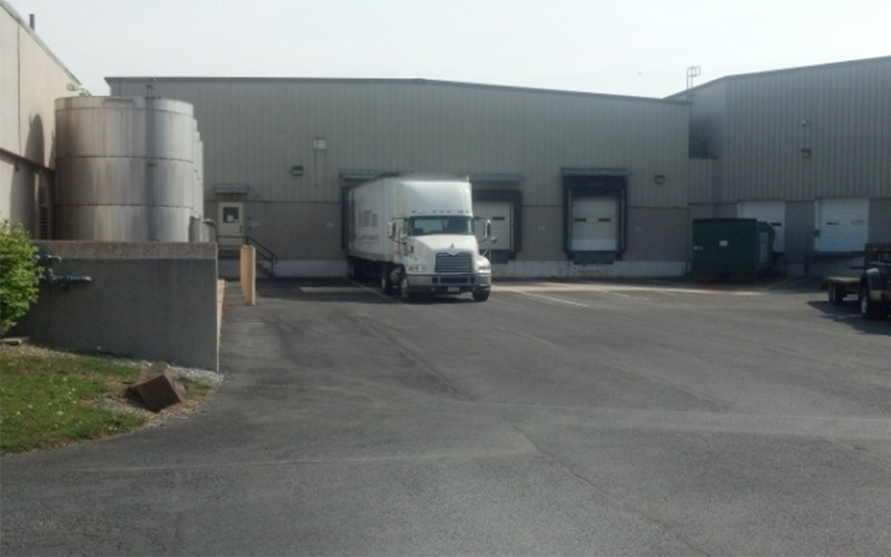 truck at loading dock